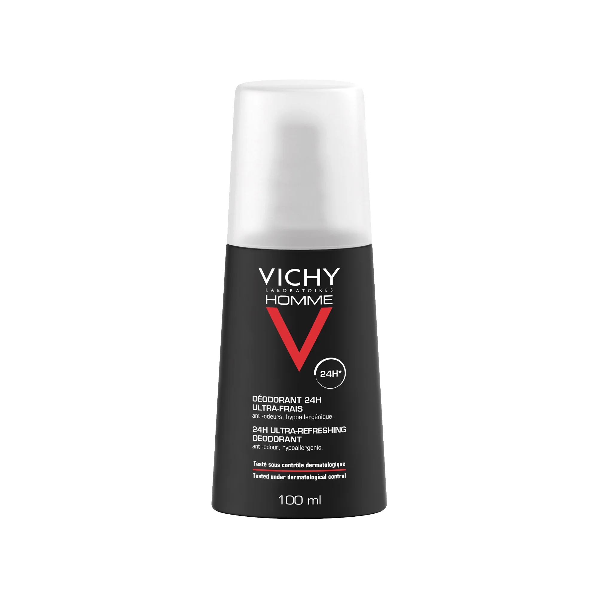 VICHY Desodorante en spray Vichy Homme 100 ml contra el mal olor 24 horas al día