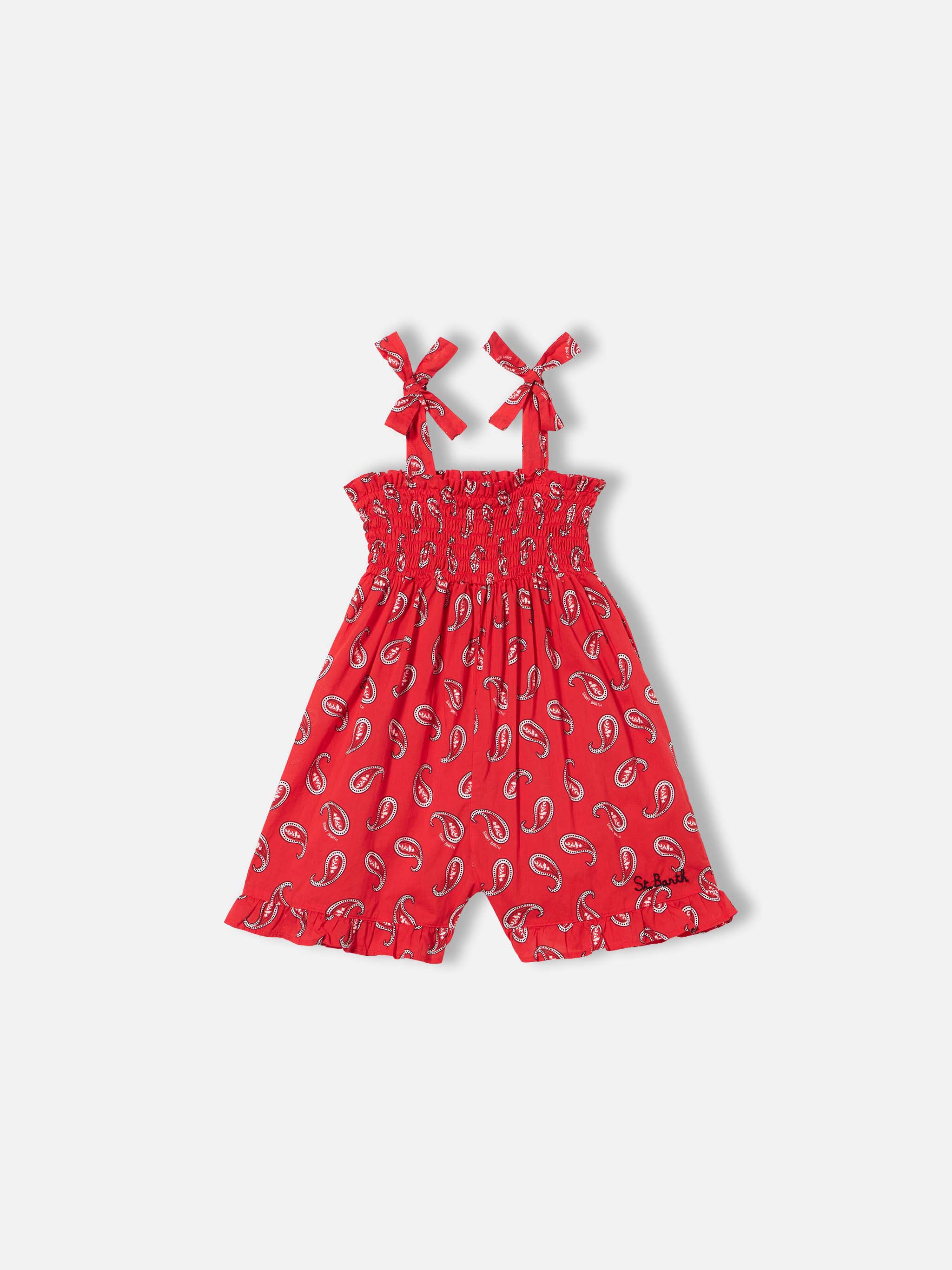 Rompertje met paisleyprint voor babymeisjes
