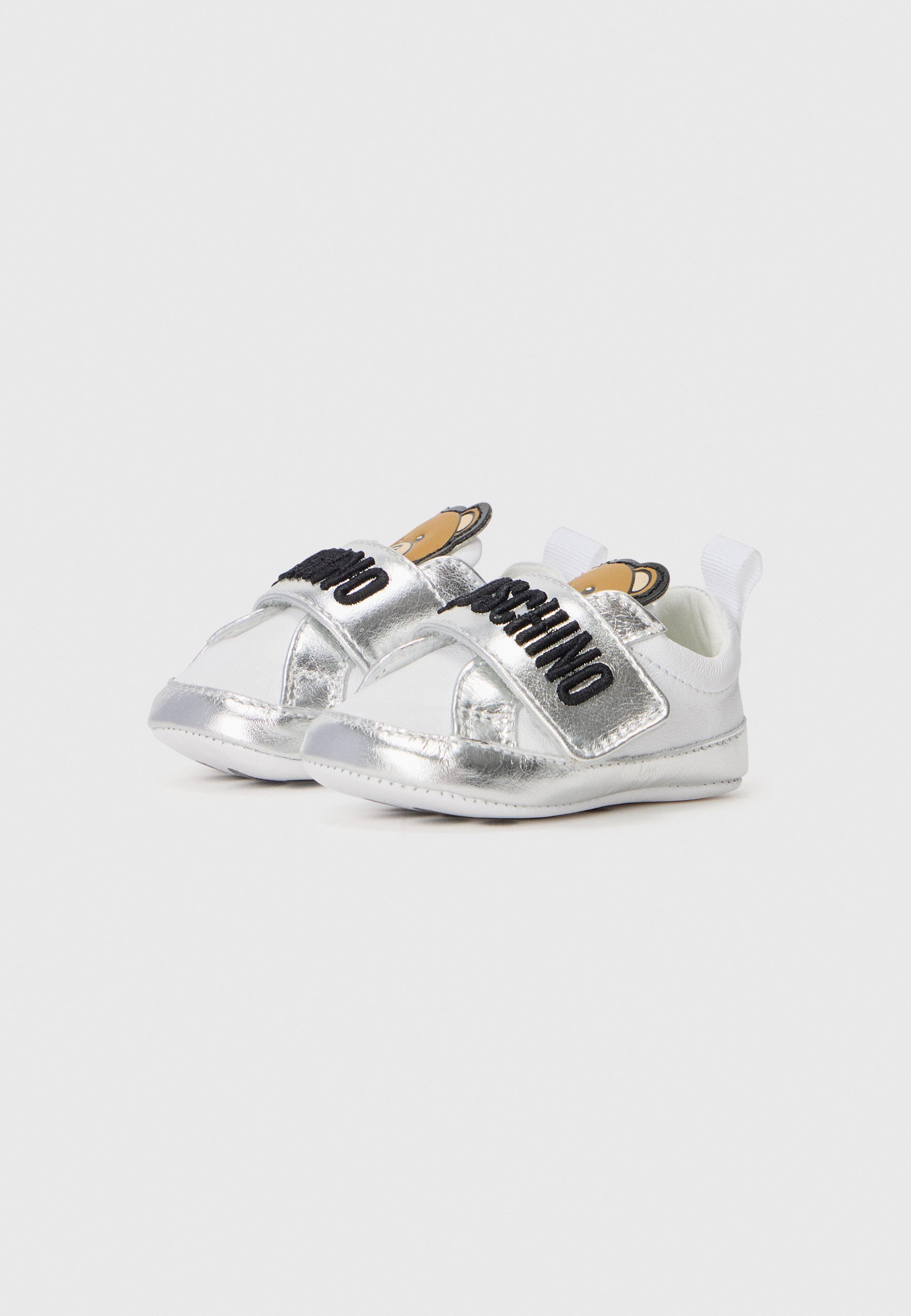 MOSCHINO UNISEX - Eerste schoenen - wit/zilverkleurig/zwart
