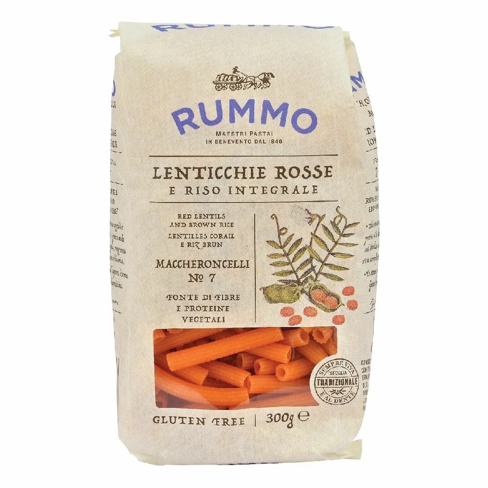 Rummo Maccheroncelli No. 7 Rode linzen en bruine rijst 300g
