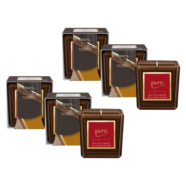 Duftkerze ESSENTIALS σετ βαθιάς στρώσης, 6 τεμαχίων