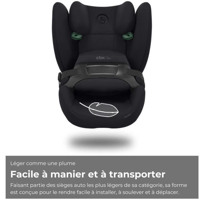Silla de coche Cybex Pallas B i-Size CBX - 76 a 150 cm - 9 a 50 kg - 15 meses a 12 años - Negro puro