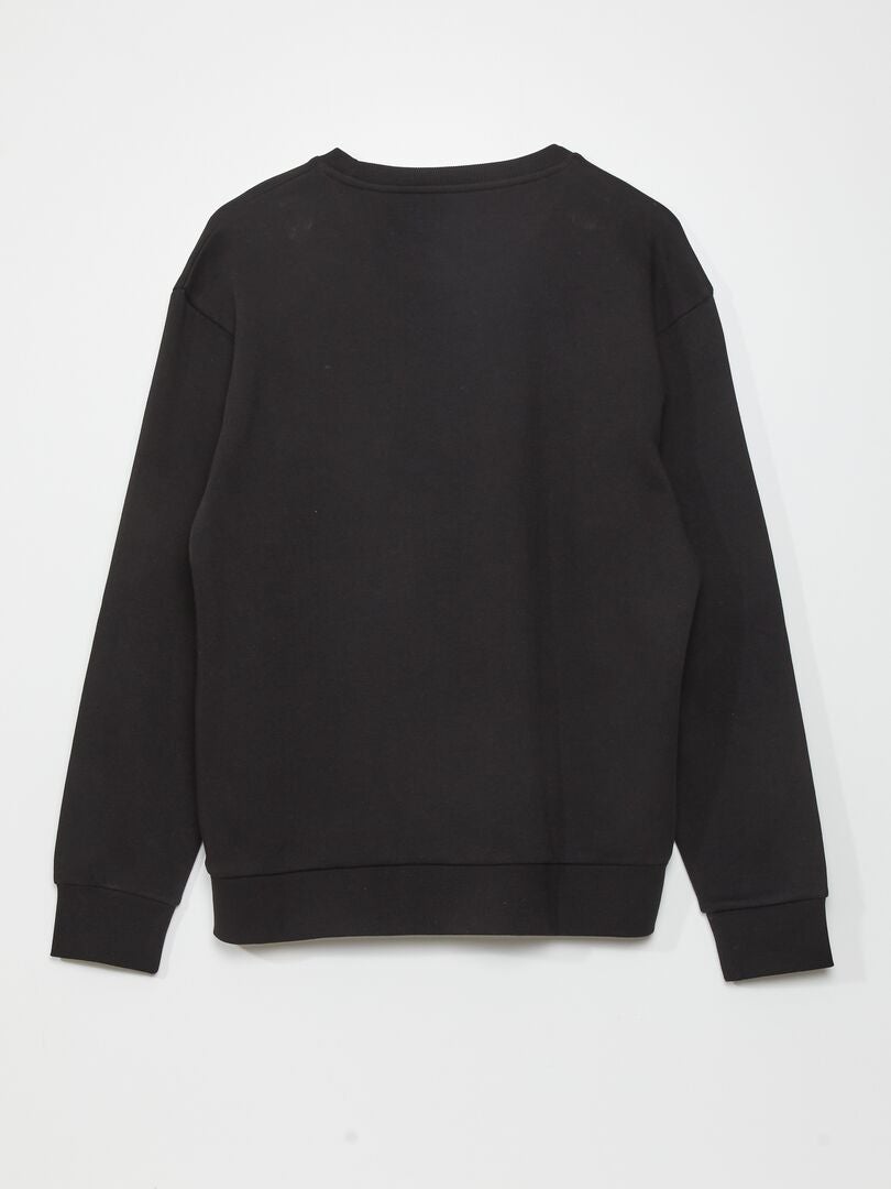 Fleece sweatshirt - zwart