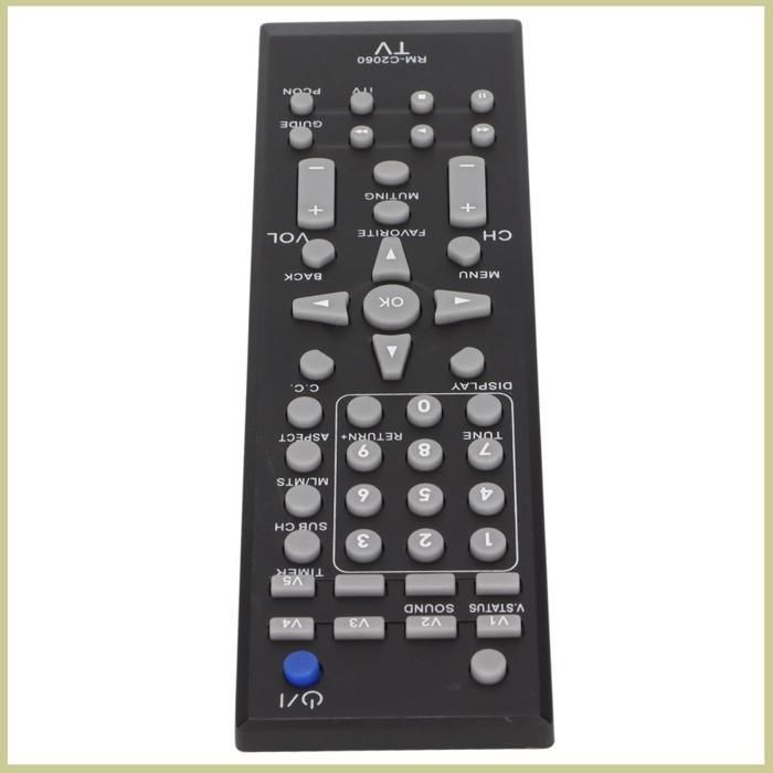 Cocosity Télécommande TV Télécommande RM-C2060, Remplacement TV Universel, Matériau ABS, Fonctionne sur video videoprojecteur