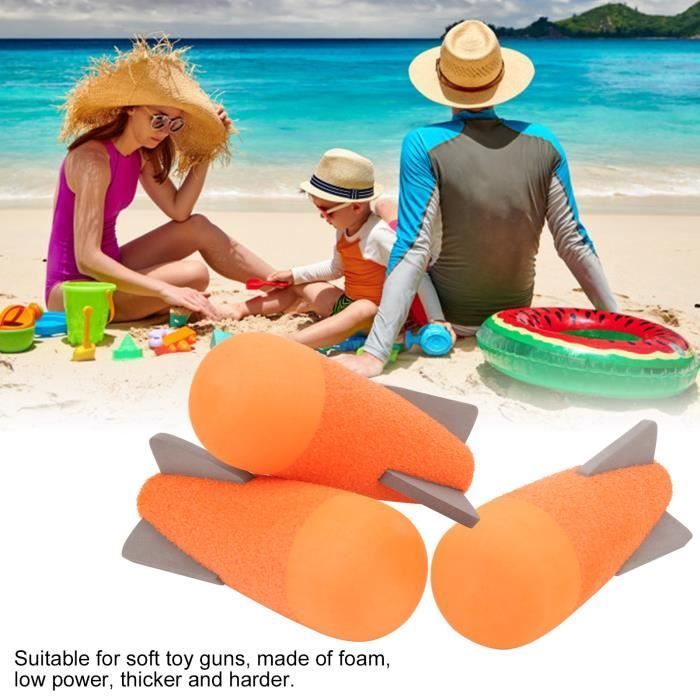 3 pièces Mega Missile Recharge pour Nerf N-Strike Elite Series EVA Missile Rocket Recharge Accessoire pour Cartouche Type Orange