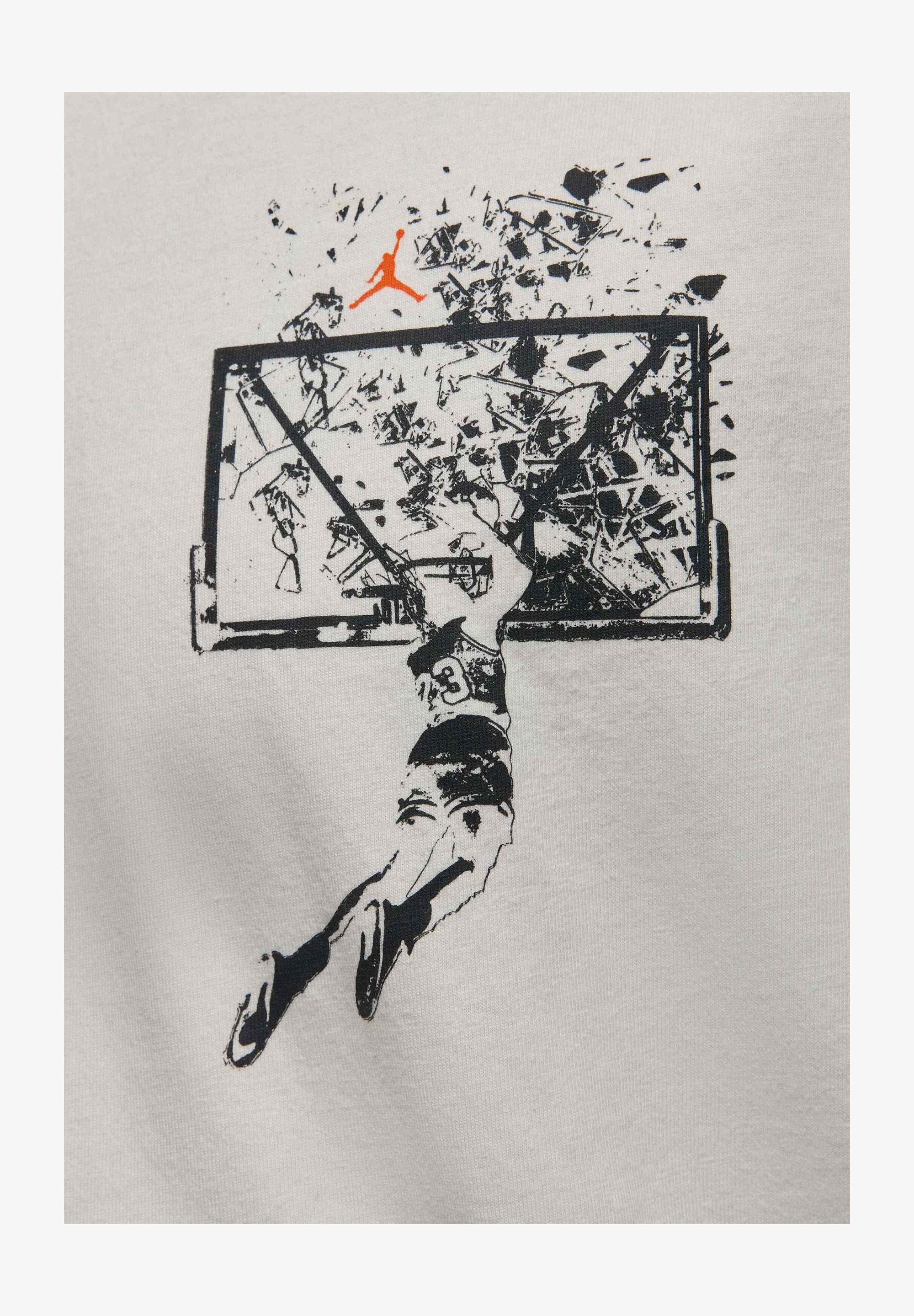 Tričko s potiskem Jordan - black/black