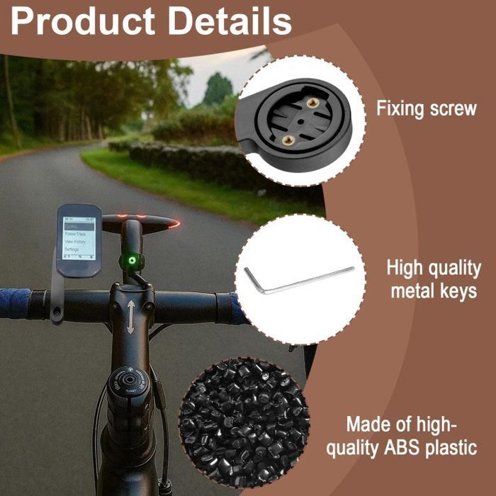 Support Compteur pour Garmin,25.4 mm/31.8 mm Support Compteur Velo,Compatible avec Garmin 130/530/540/820/830/840/1030/1040
