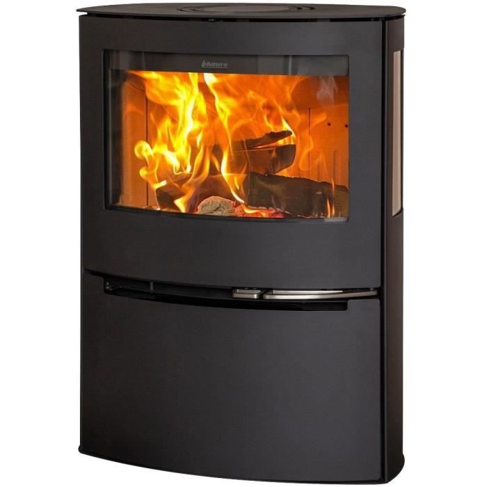 Poêle à bois - ADURO 21 - 50240 - 6,5 KW - Noir