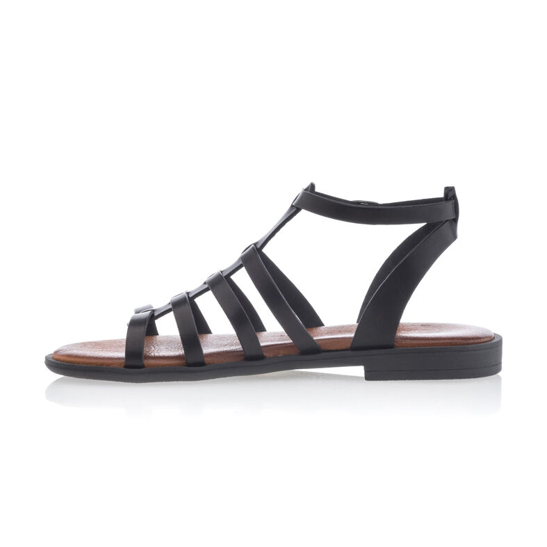 Sorte sandaler / sko med åben tå til kvinder