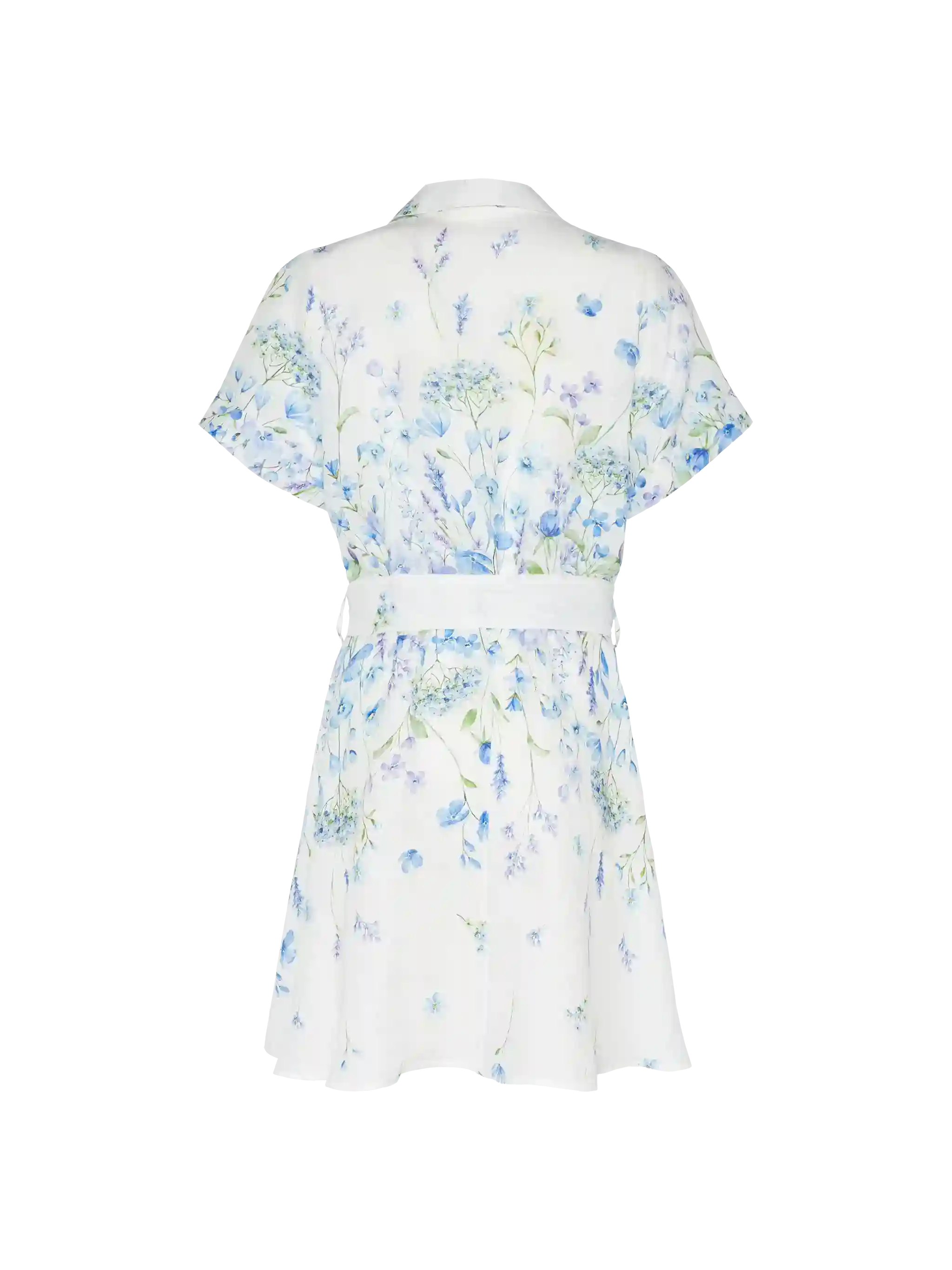 Joseline linnen jurk met bloemenprint