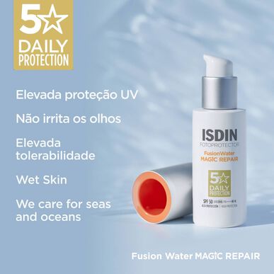 Isdin FusionWater Repair -kasvojen aurinkovoide SPF50 50 ml