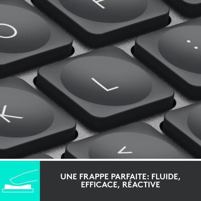 Teclado inalámbrico Logitech MX Keys Mini - AZERTY - Retroiluminado - Negro