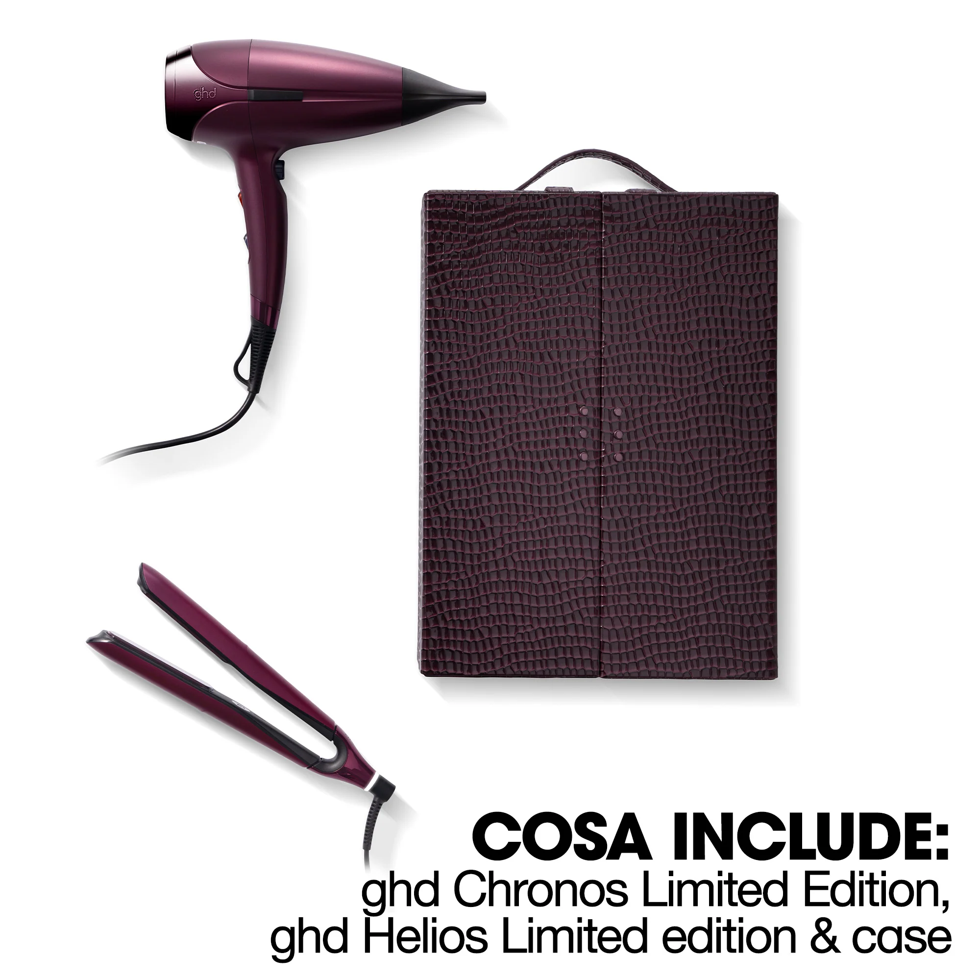 Asciugacapelli ghd Christmas Bundle Deluxe - chronos + helios™ - Cofanetti per Capelli, Piastra Capelli, Asciugacapelli