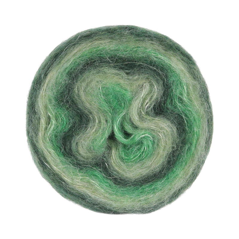 Garn Lokkilpop lys/mørk grønn gradient