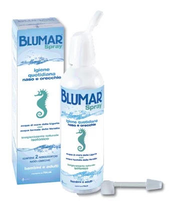 Blumar spray isotone oplossing 100 ml voor het reinigen van neus en oren