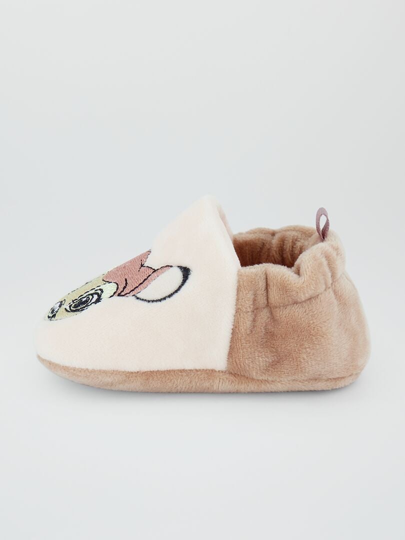 Pantufas fechadas 'Disney' - BEGE