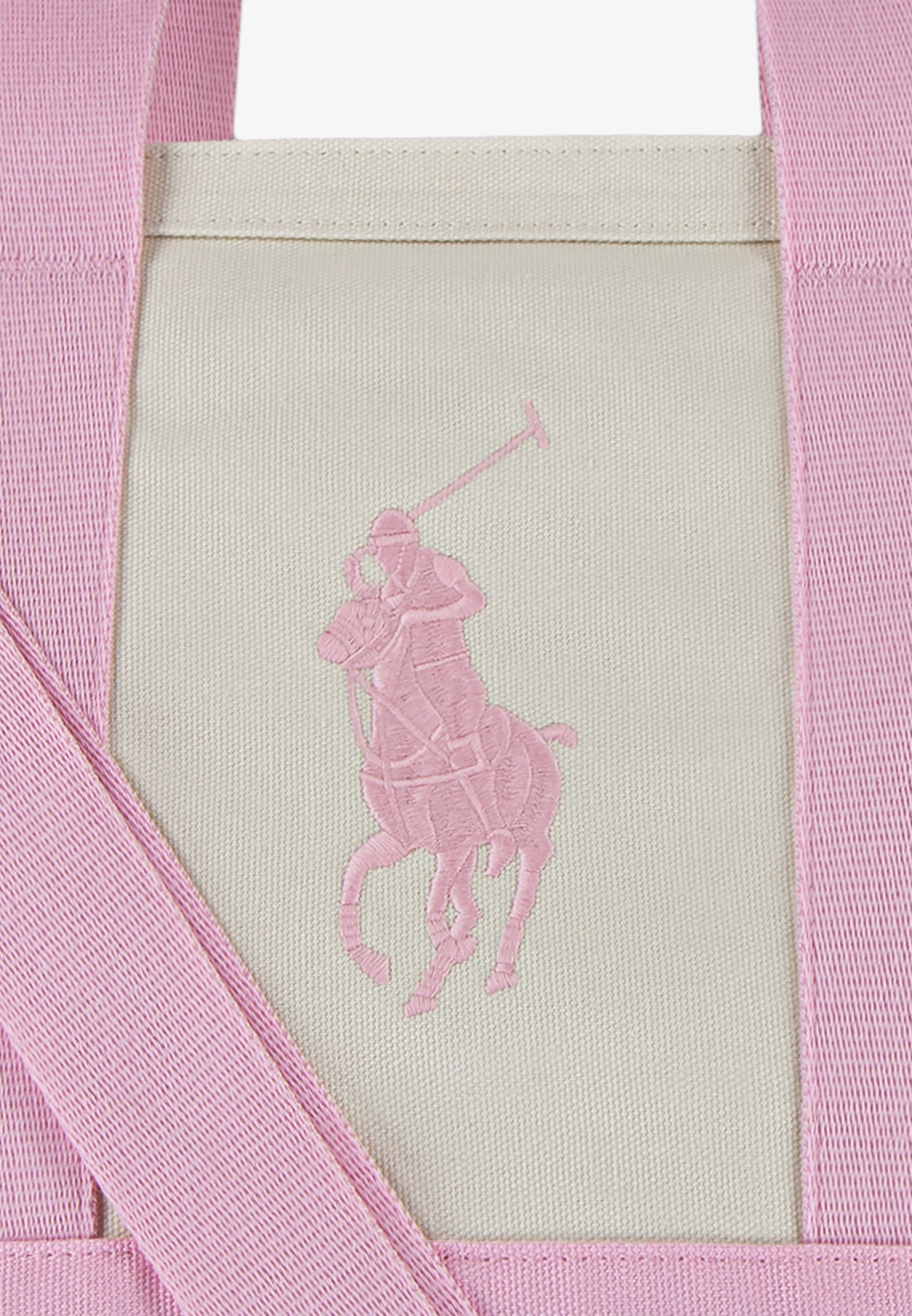 Polo Ralph Lauren PLAYER TOTE UNISEX - Håndveske - white/caramel pink