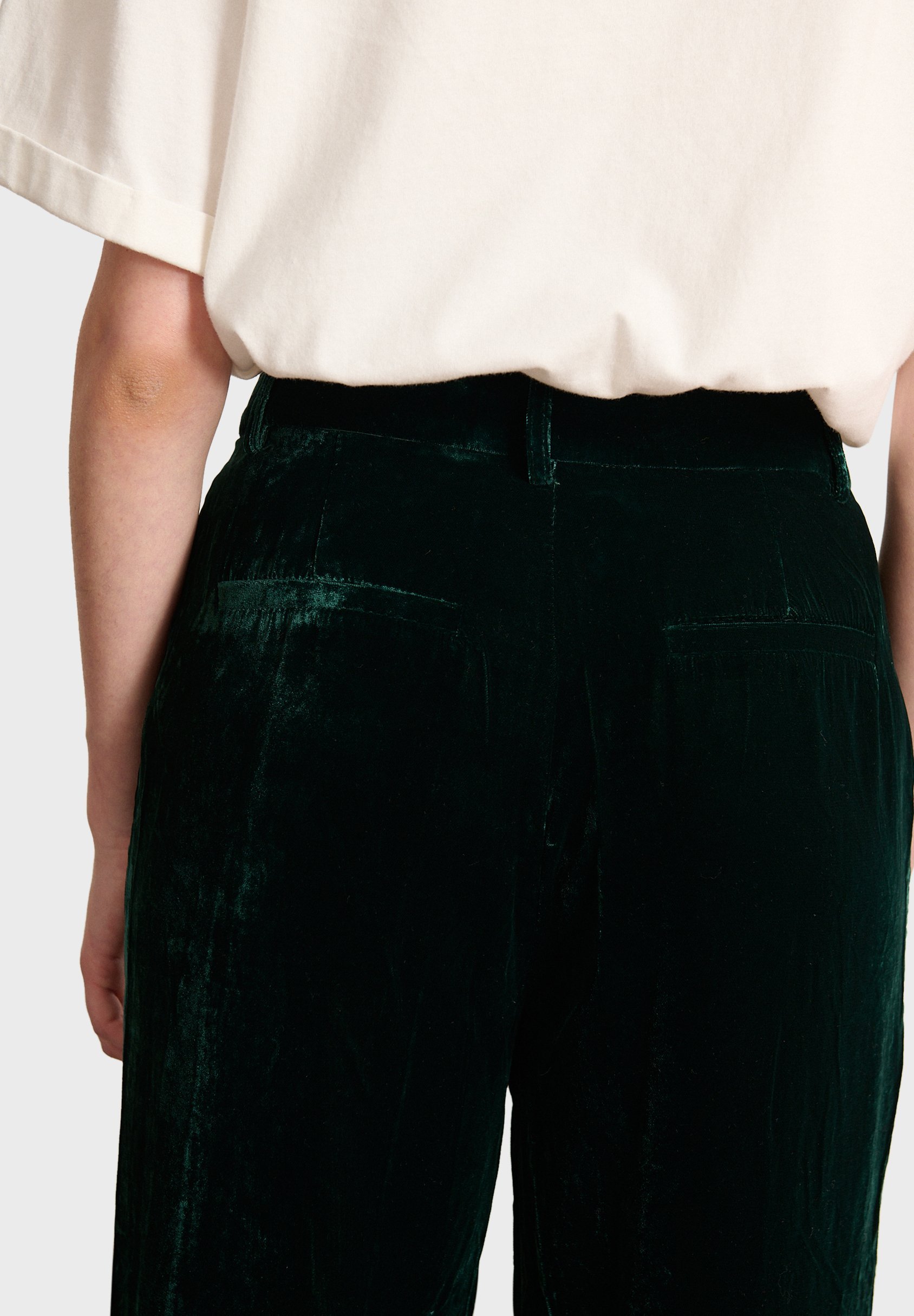 Garance Paris SLACKS KLAYA - Broek - flesgroen
