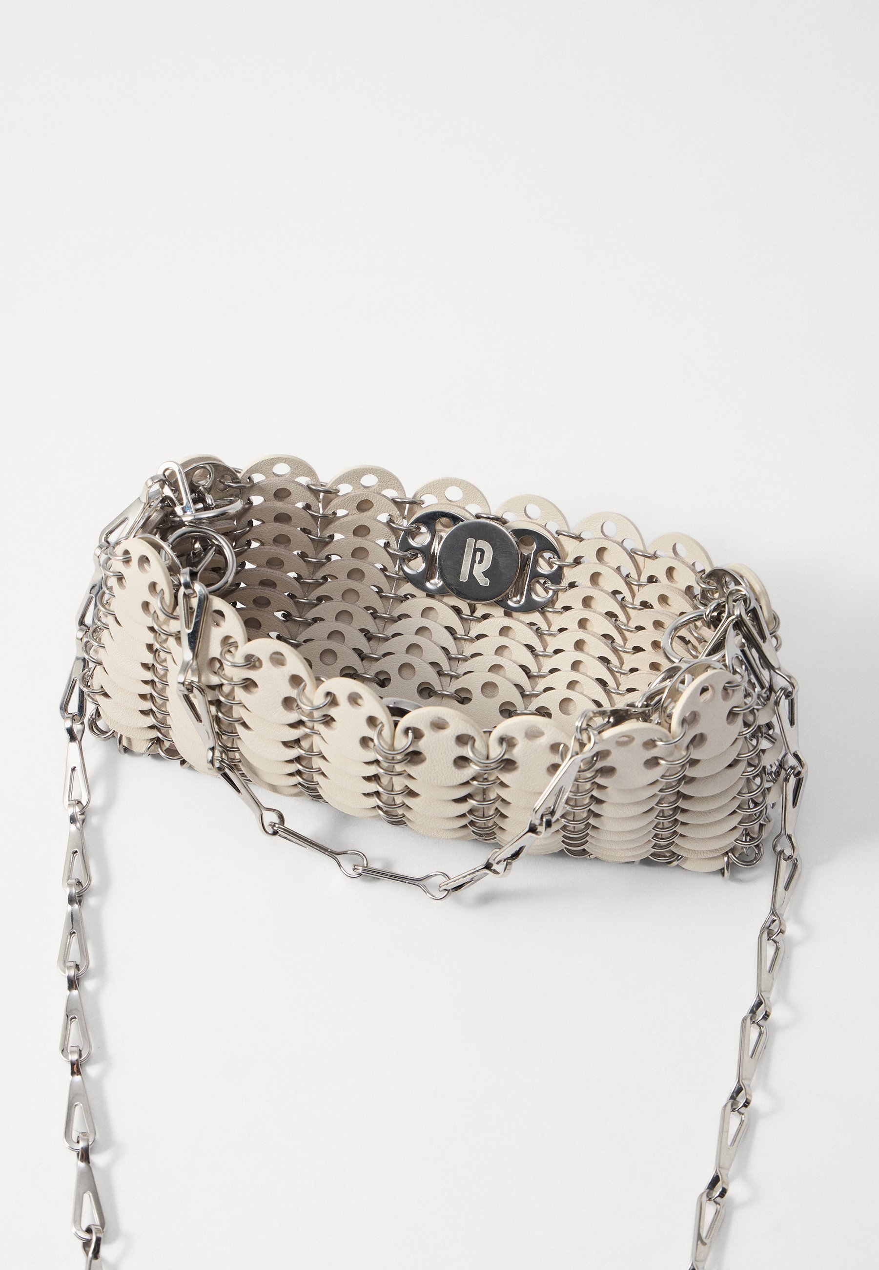Sac Rabanne - Sac à main - crème/argent