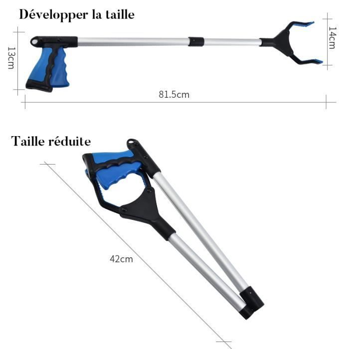 Herramientas de recogida, pinza extensible plegable de 81 cm (32