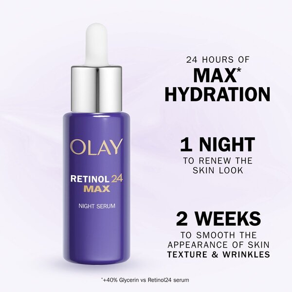 Olay Retinol24 MAX naktinis serumas<br>40ml - brandžiai odai