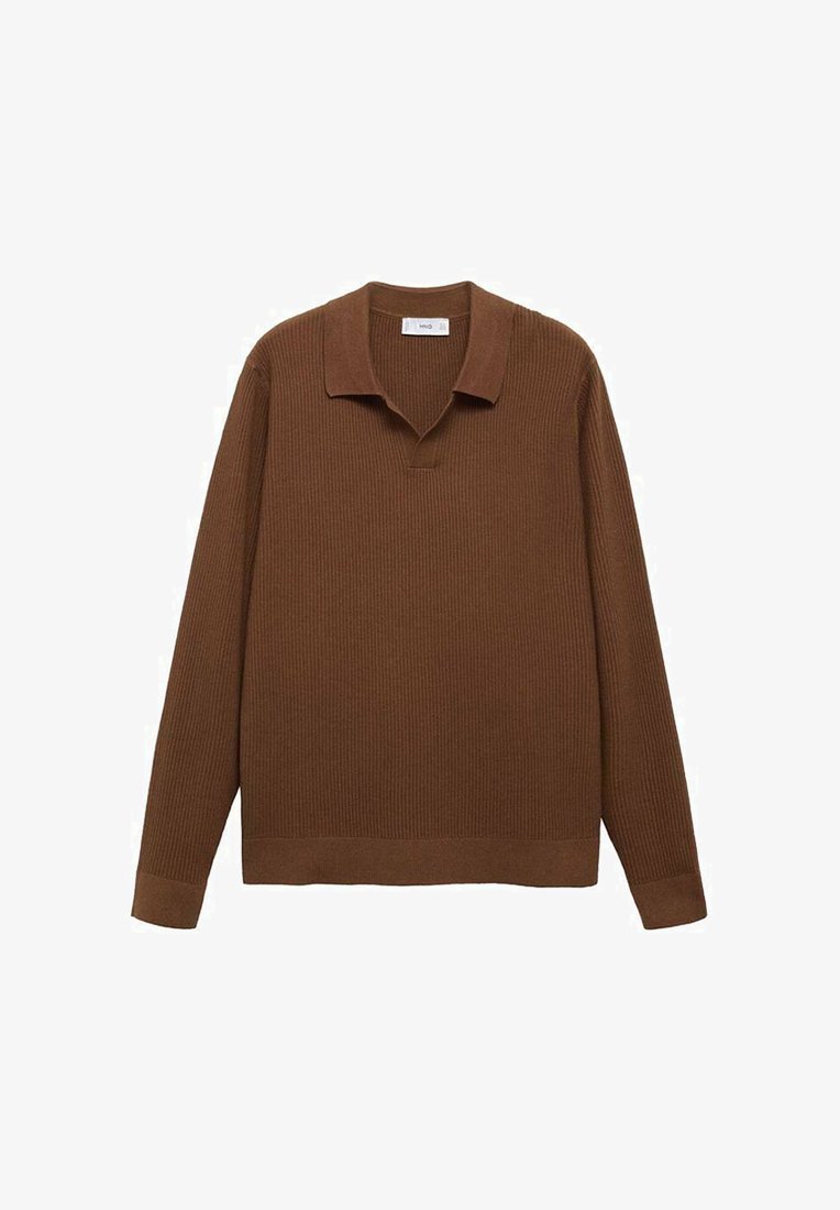 Mango top met lange mouwen - bruin