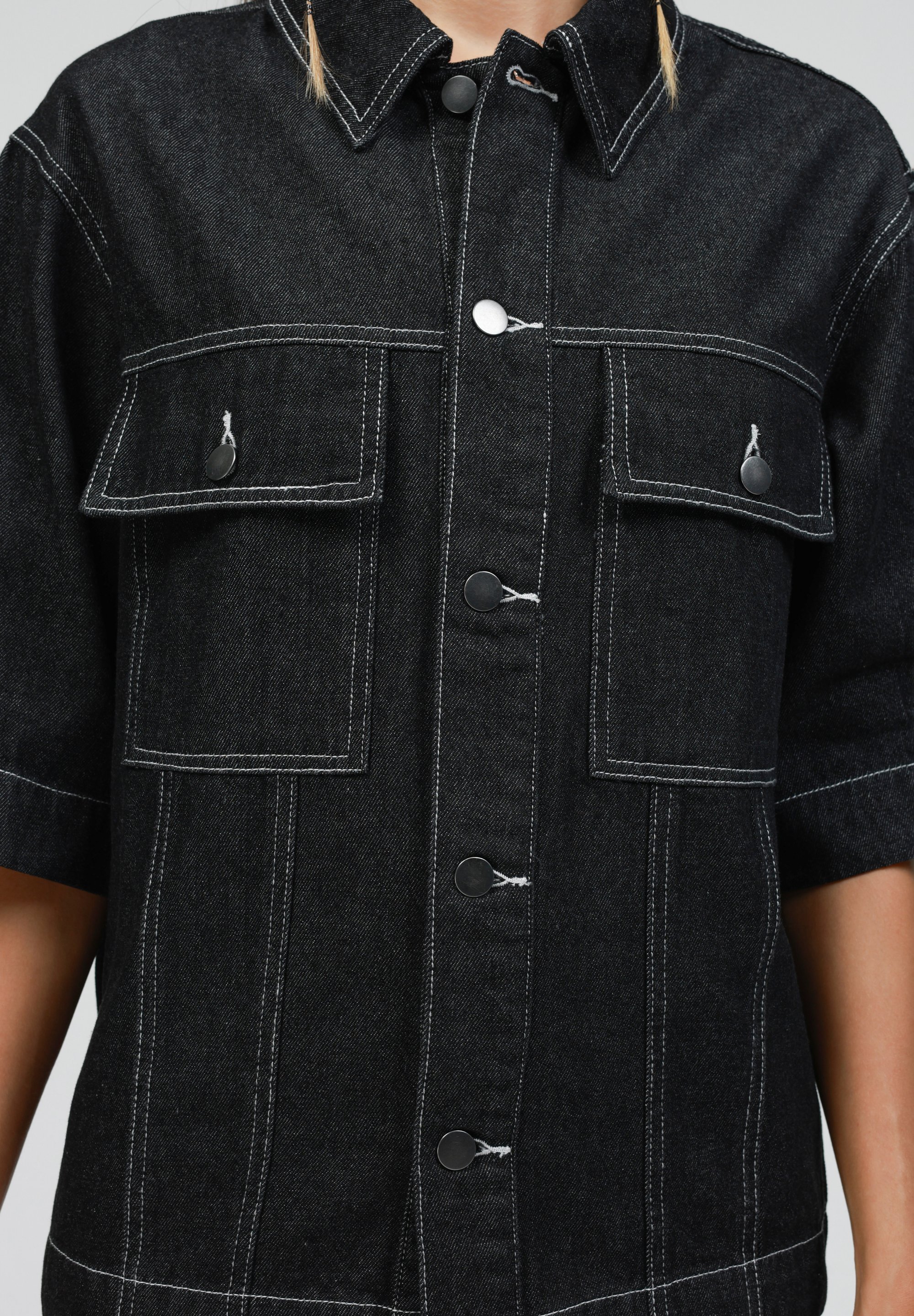 YOURTURN UNISEX DENIM - Camicia - nero slavato