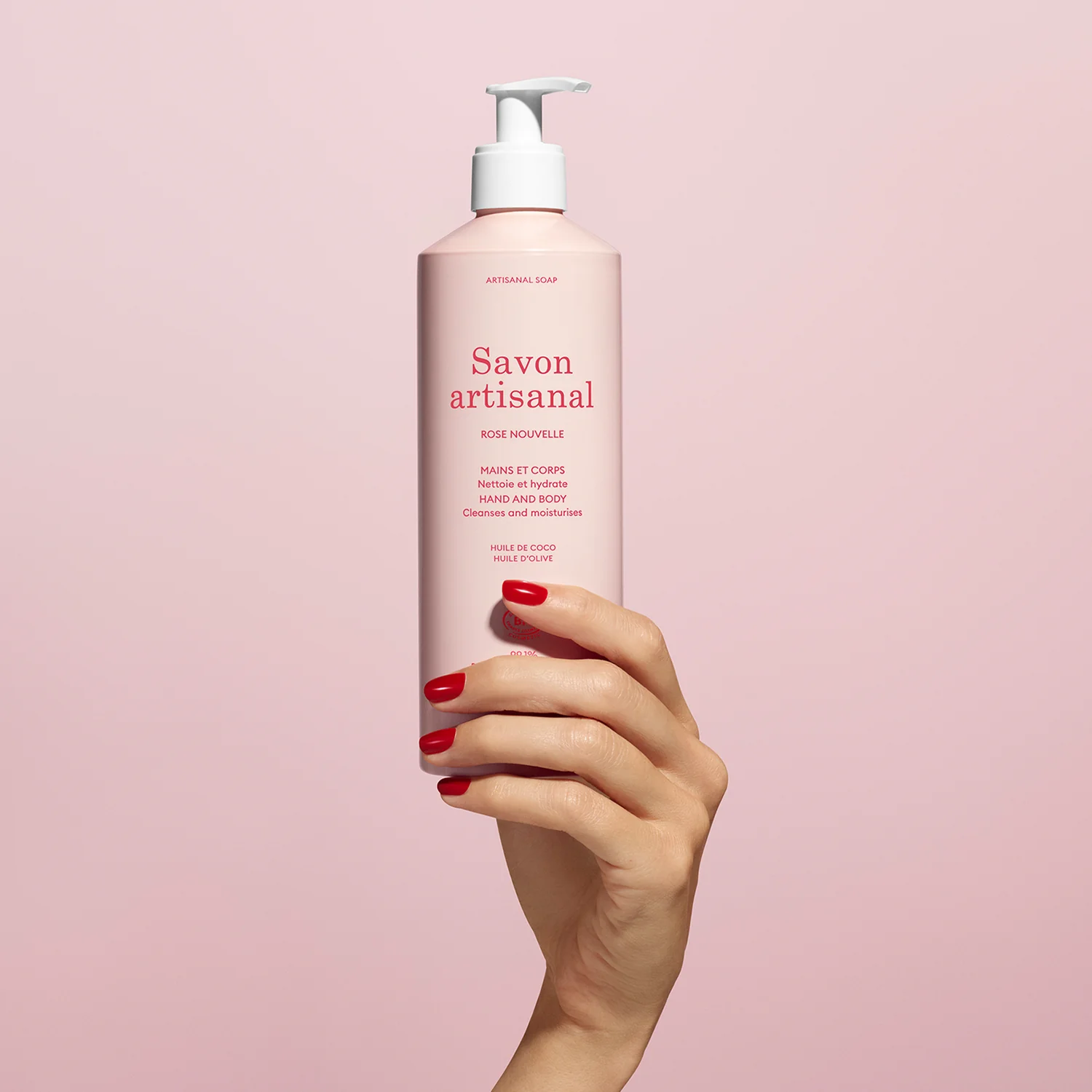 Soins - 500 ml Savon Artisanal Parfum Rose Nouvelle - 500ml