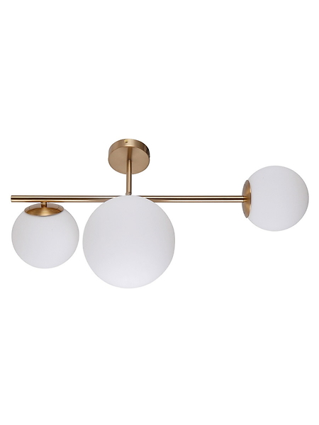 Lampa sufitowa Vailante 3-punktowa stalowa miedziana
