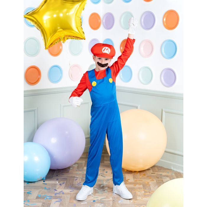 Mario Costume for Boys ™ 10/12 Years