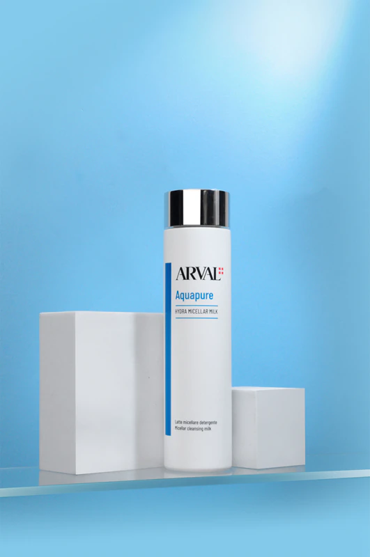 Leite Micelar de Limpeza Facial Arval Aquapure Hydra