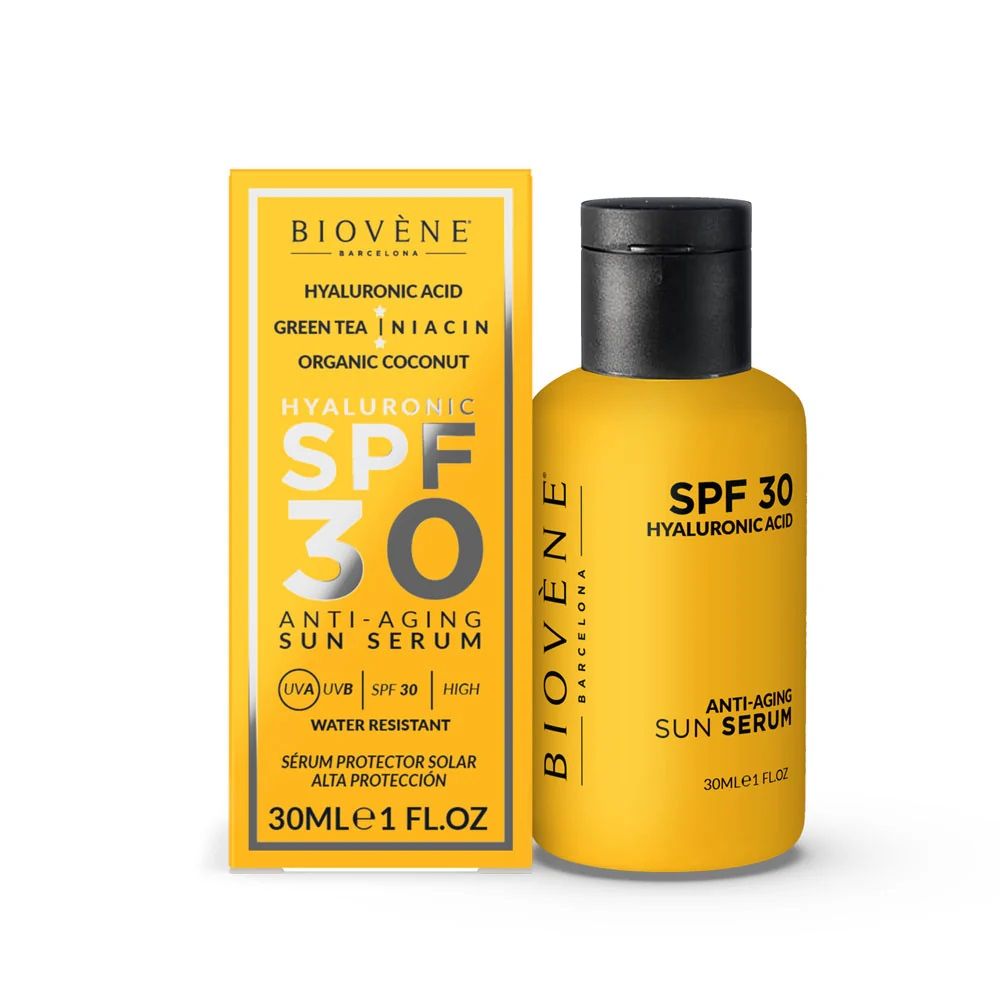 Serum za sunčanje s hijaluronskom kiselinom protiv starenja SPF 30 Zaštita lica