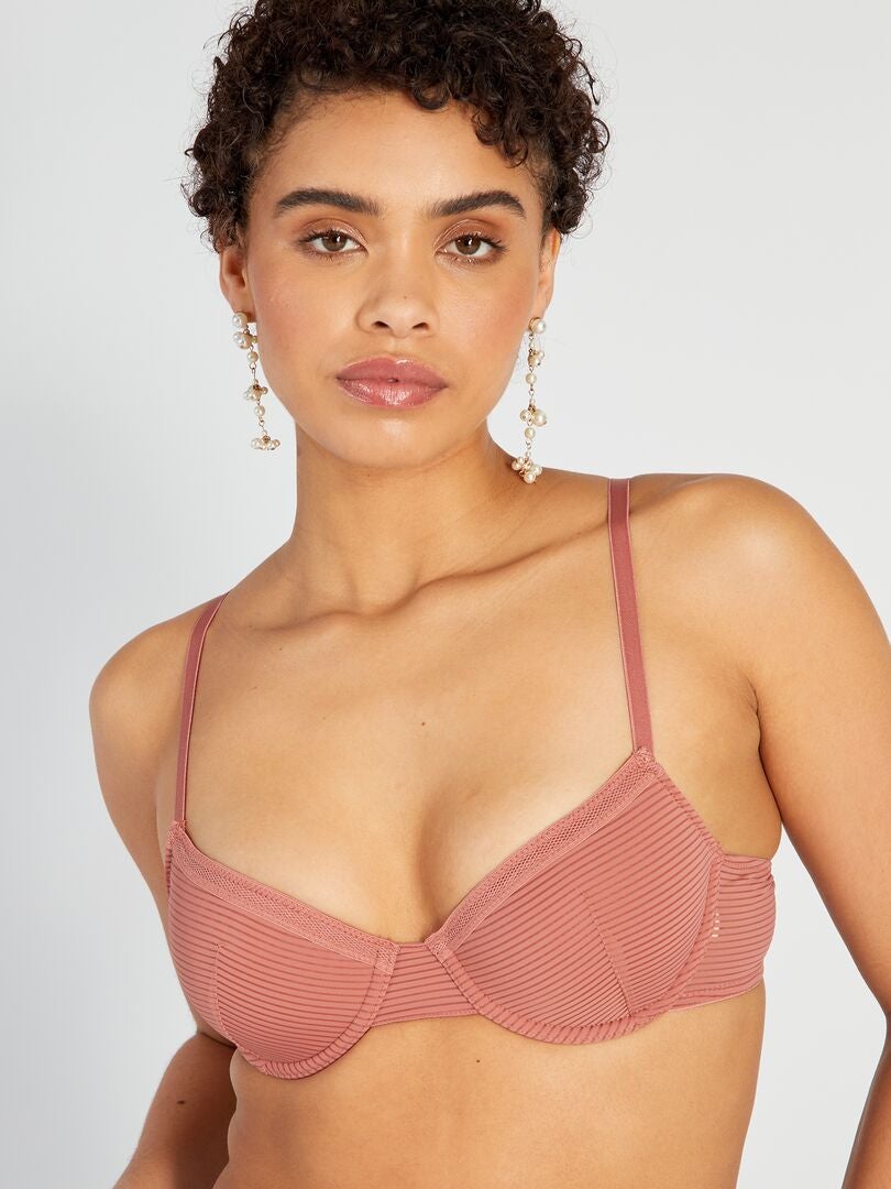 Sutiã acolchoado de microfibra - ROSA
