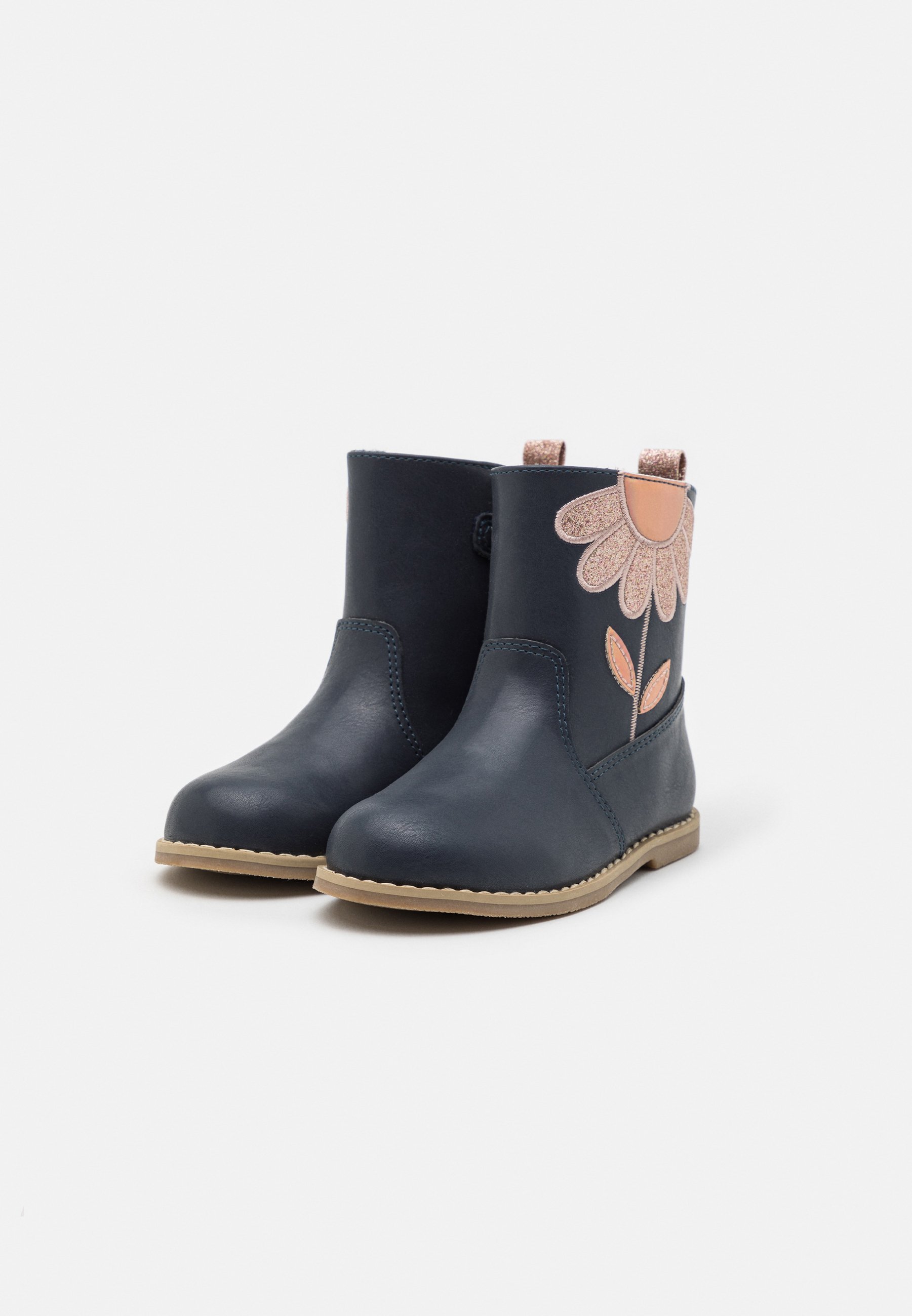 Friboo Classic enkellaarsjes - donkerblauw