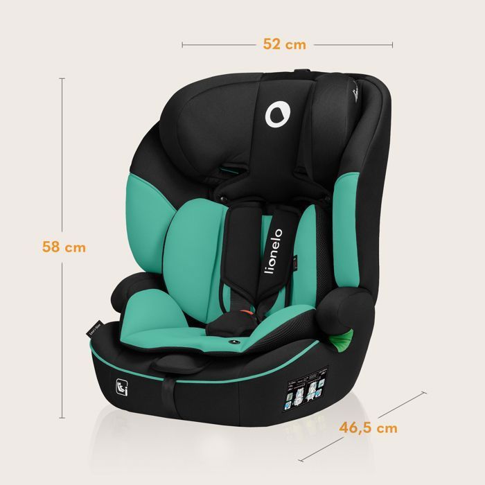 Seggiolino auto convertibile LIONELO Levi i-Size - 76-150 cm - Gruppo 1/2/3 - Verde
