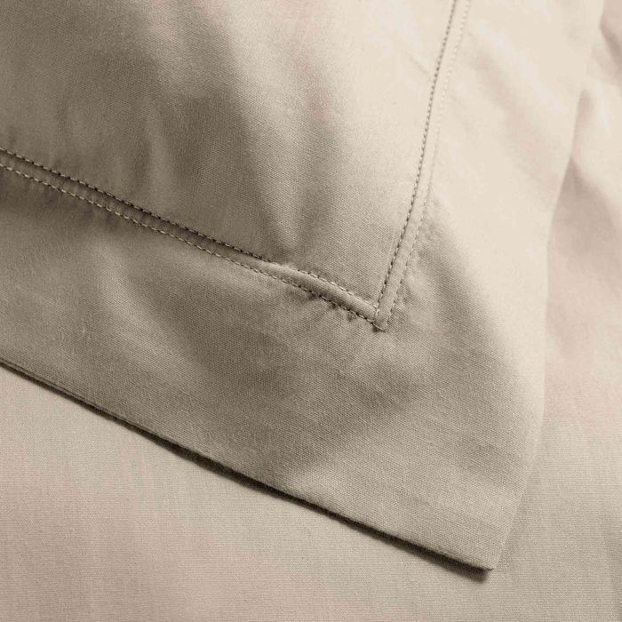 Federa rettangolare 50x70 cm - 100% cotone percalle - Beige