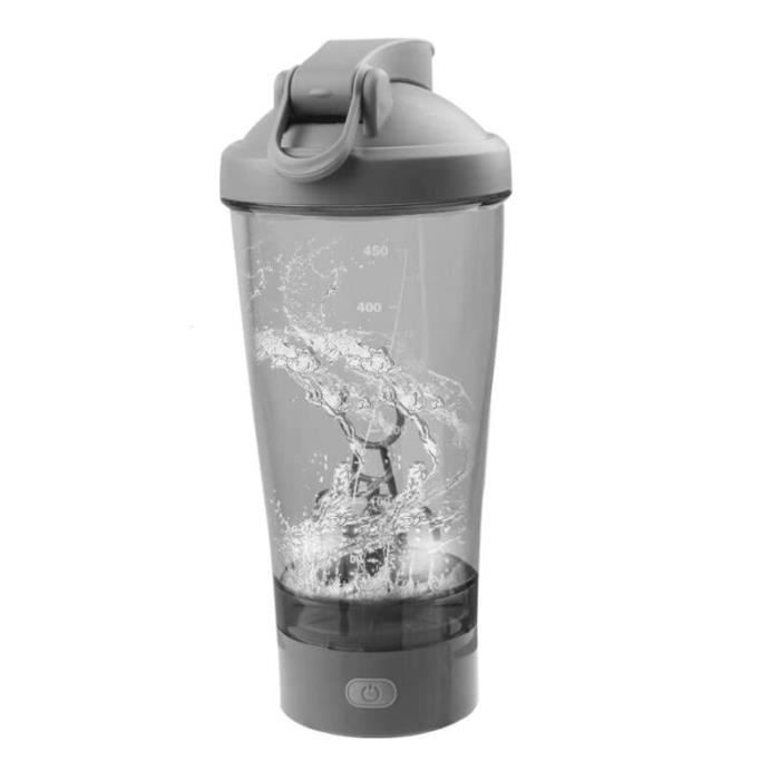 Batidora de proteínas - 450 ml - Eléctrica - Libre de BPA - Acero inoxidable