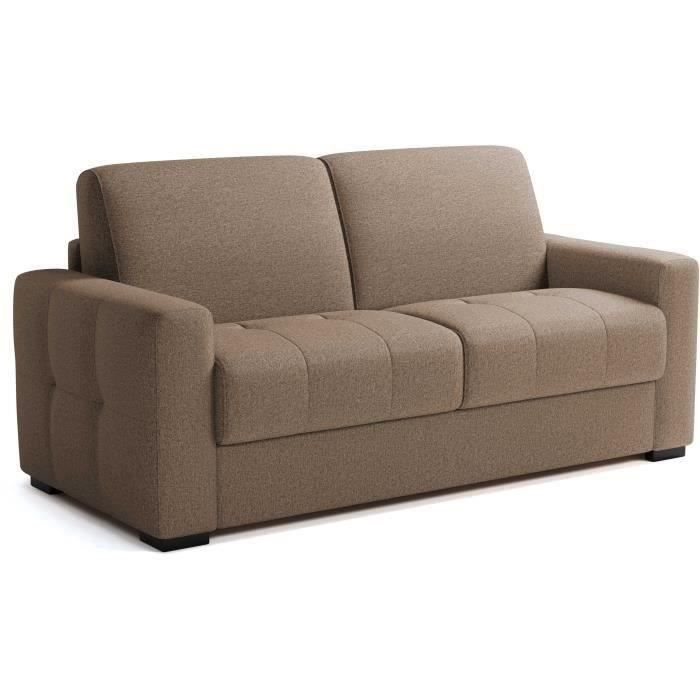 Express convertible sofa - 3-seater - EUREKA - Antelope Como 5 fabric - 200 x 102 x 95 cm