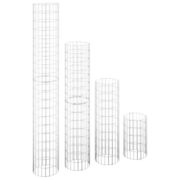 4x Kosz Gabionowy Siatka Ogrodzenie Ścianka Stal Ø30x50/100/150/200 cm
