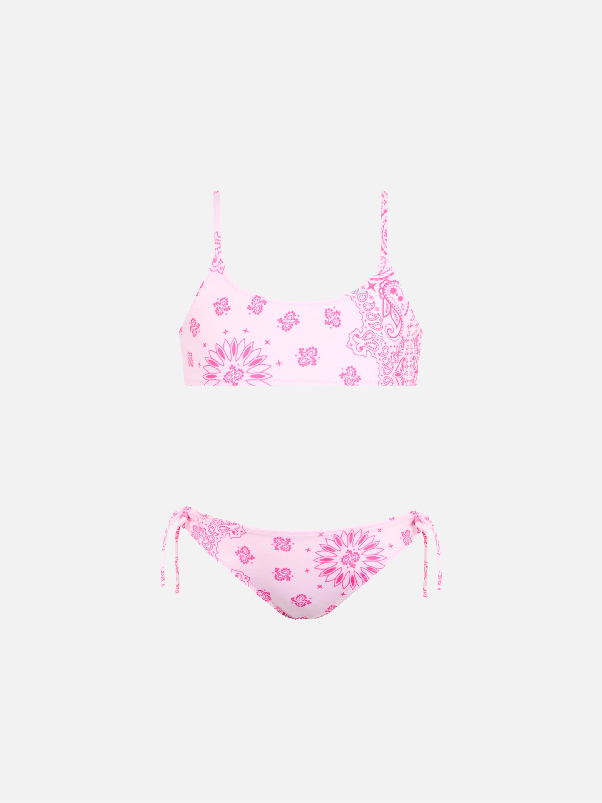 Jaiden meisjesbikini met roze bandana
