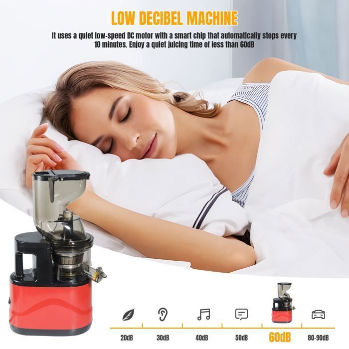 Fruit and Vegetable Juicer - 500W Juicer - 8cm Feed Chute - BPA Free - Advanced Filtration