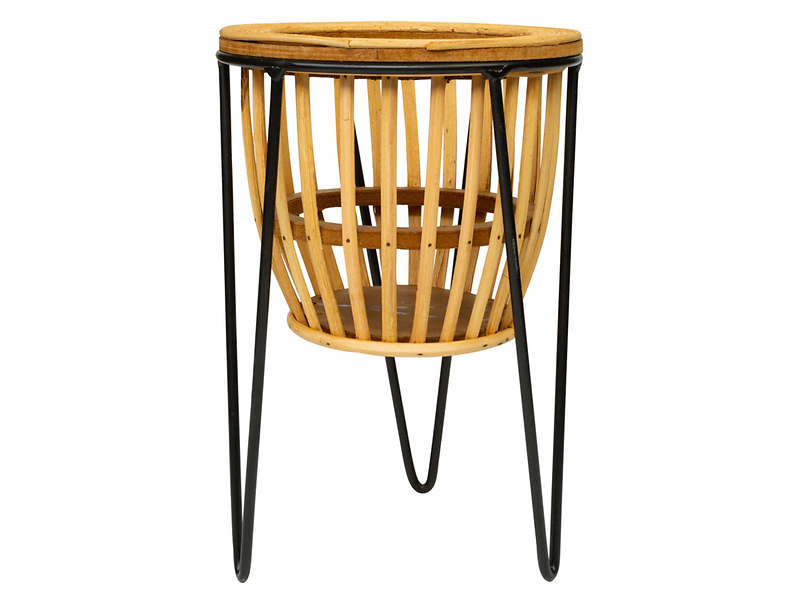Kwietnik rattanowy 28,7 cm brązowy