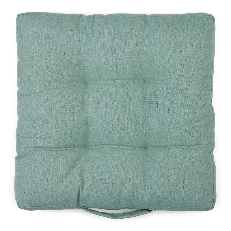 Cojín para asiento de casa, 40x40x6 cm, verde