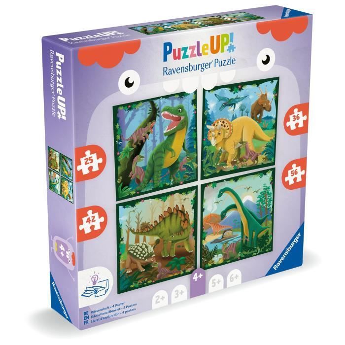 Children's Puzzle, Puzzle UP!, Dinosaurs, ages 4+, 12004003, Ravensburger