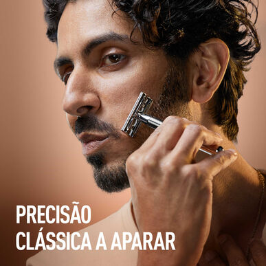 „Gillette King C“ dvigubo pluošto skustuvo rinkinys. Vyriškas skutimosi aparatas (1 vnt.).