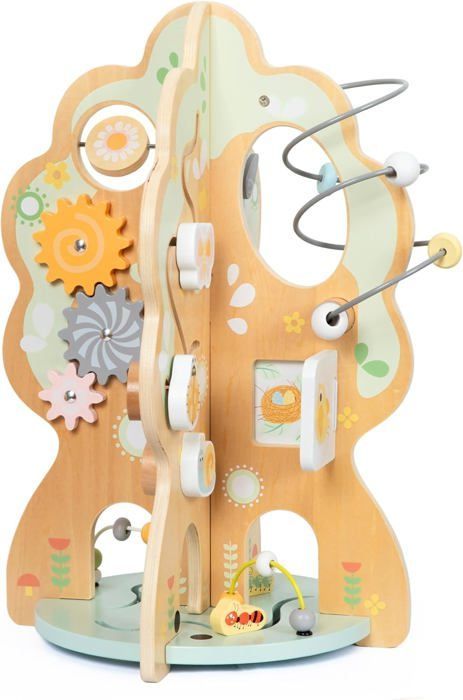 Jouet d'Activité Éducatif - Mamabrum - Forme d'arbre - 10 en 1 - Miroir - Engrenages - Horloge