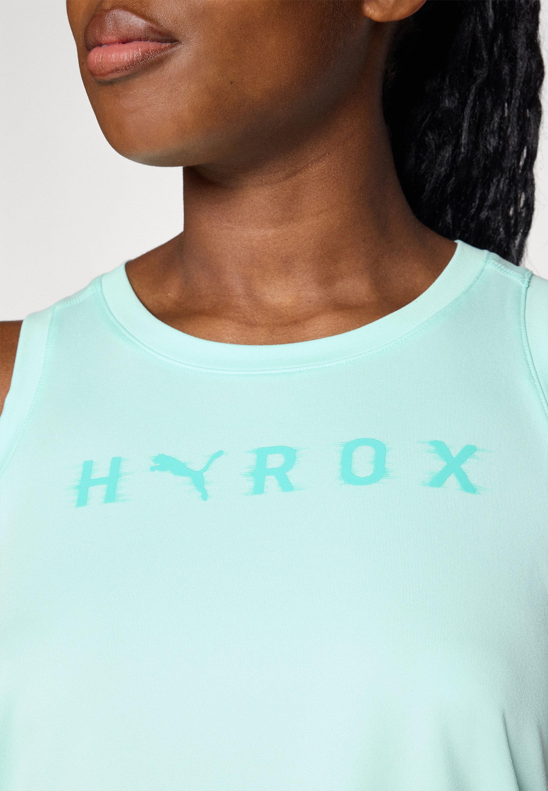 Puma HYROX THERMOADAPT CROP TANK - Top - mint melt
