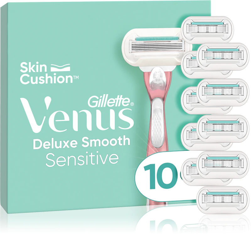 Gillette Venus Deluxe Smooth Sensitive vervangende mesjes