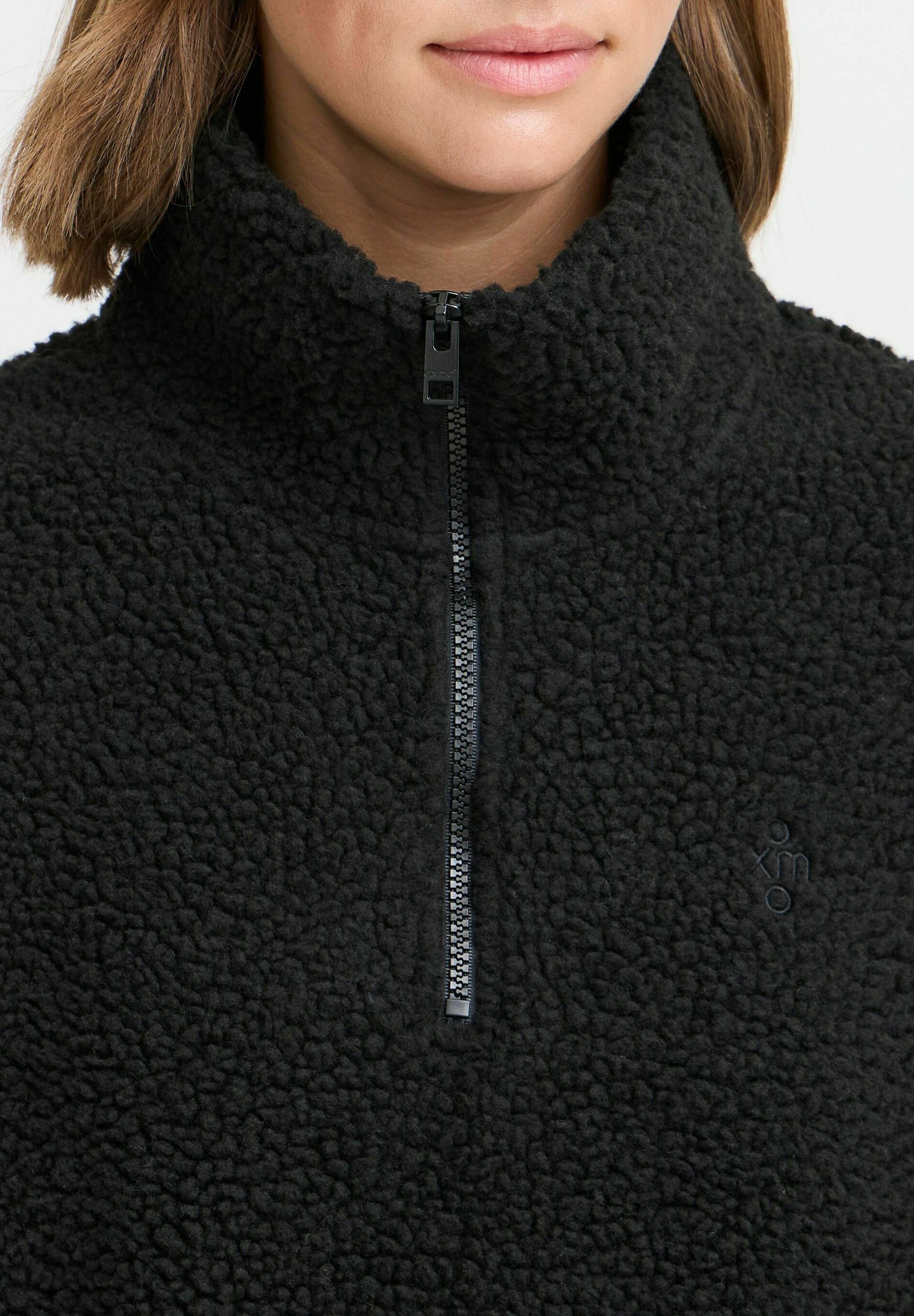 Pull en polaire Oxmo OXTOLIRONE TEDDY - noir