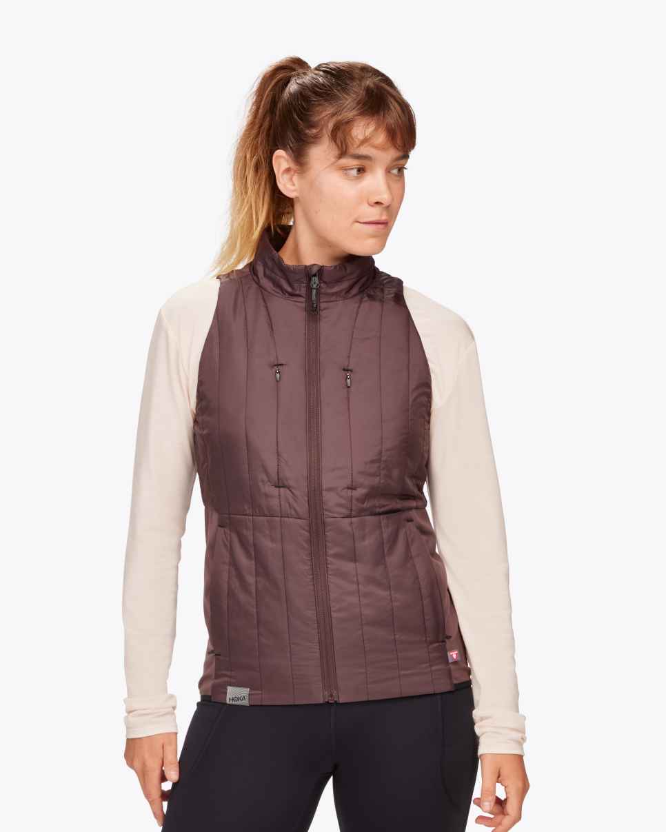 HOKA Colete ColdSnap Raisin